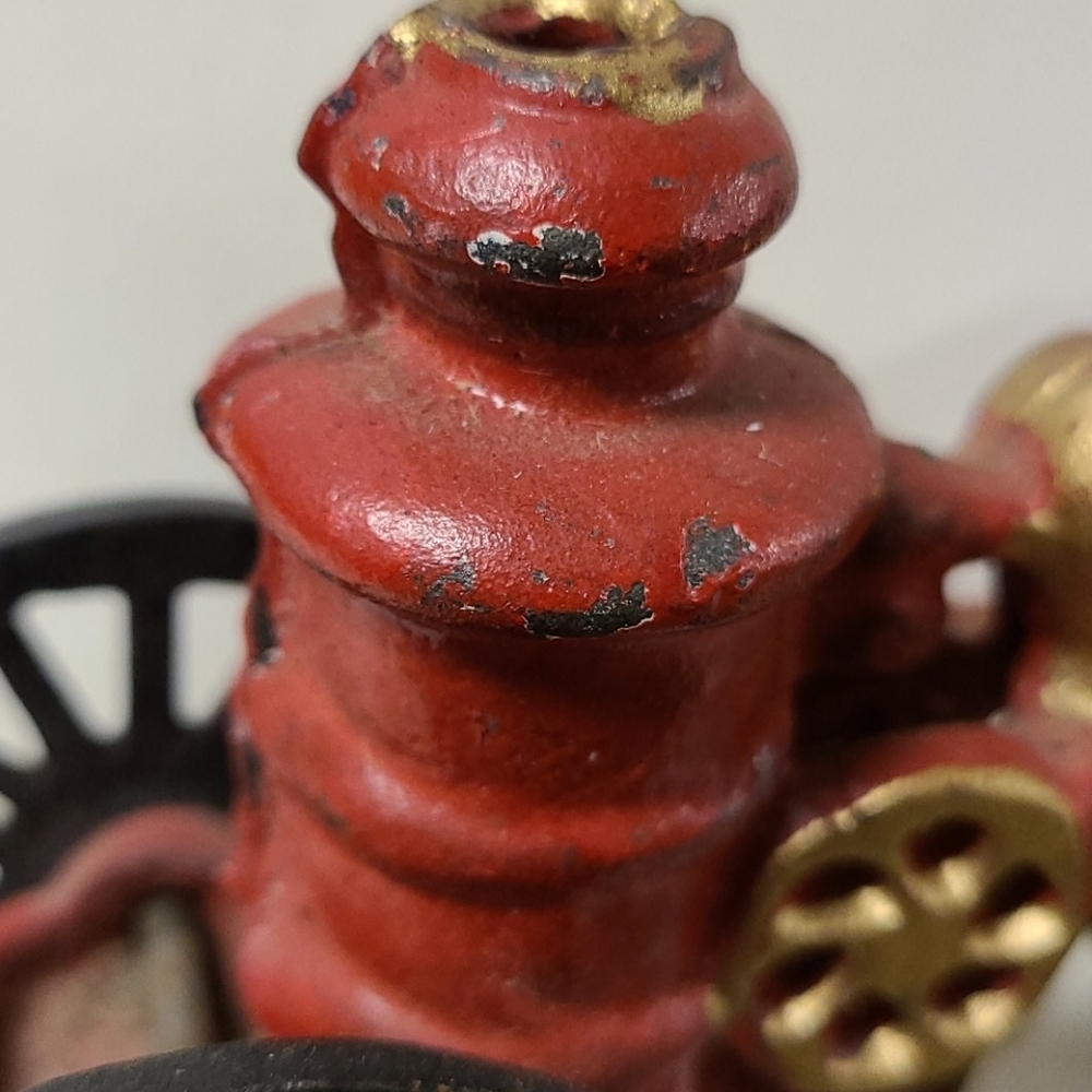 Antique1890's CAST IRON HORSE DRAWN FIRE ENGINE P… - Picture 8 of 10